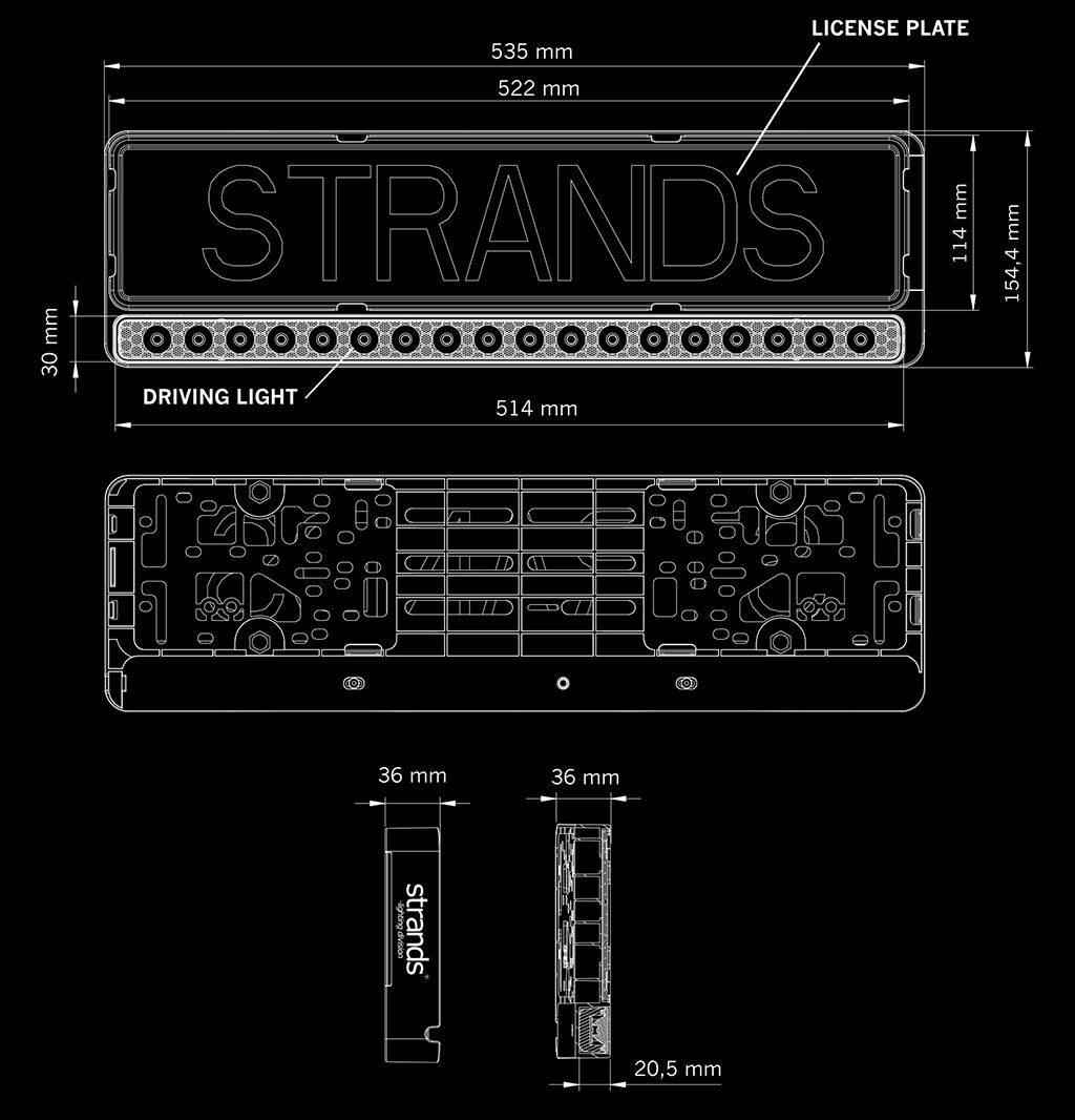 Strands Nuuk E-line i skiltholder