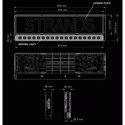 Strands Nuuk E-line i skiltholder